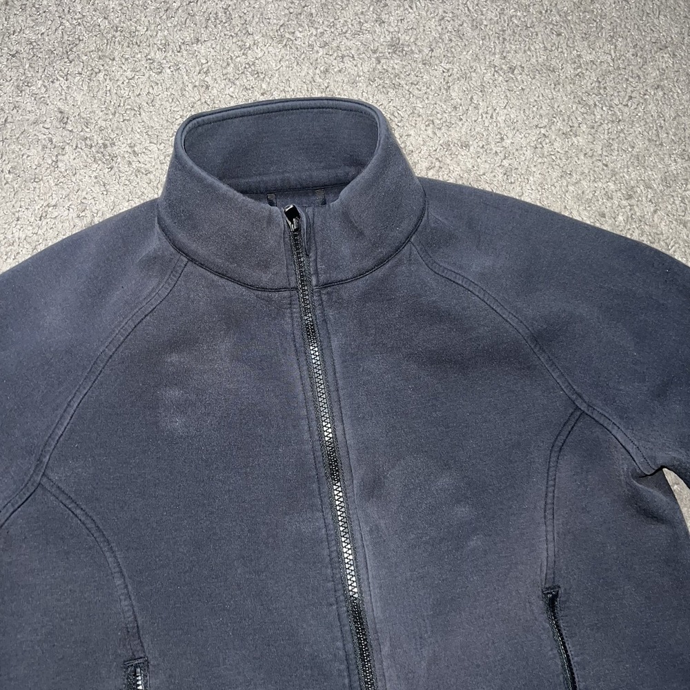 Lululemon Womens NTS Jacket Size 10 Black Soft Full Zip Scrunch Sleeve Outdoors - Picture 7 of 8
